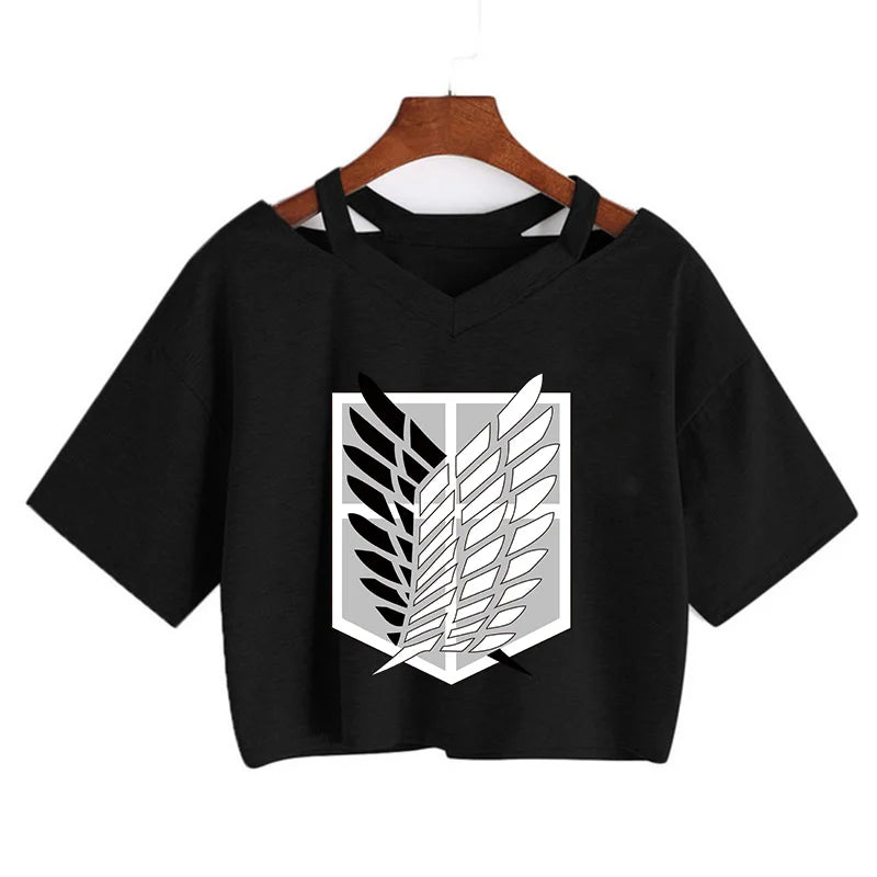 Attack on Titan - Gothic Crop Shirts