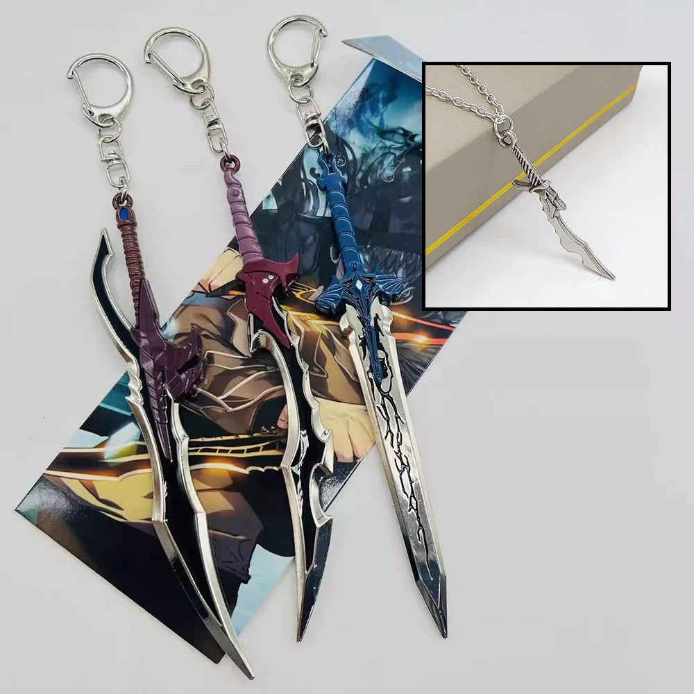 Solo Leveling Anime Keychain – Sword Pendant Keyring