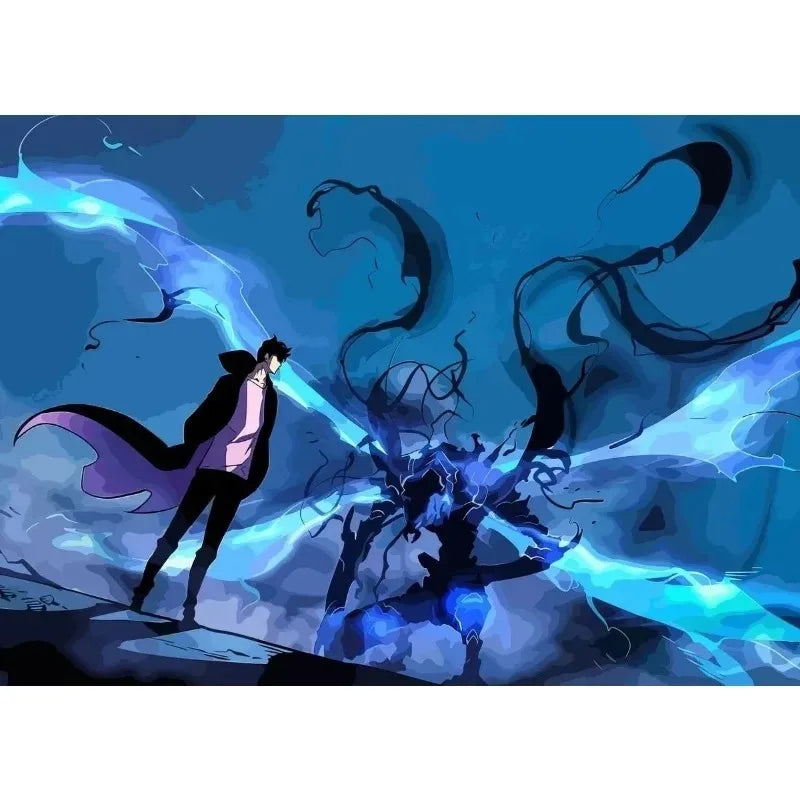 Solo Leveling Anime Canvas Poster – Comic Art Wall Decor