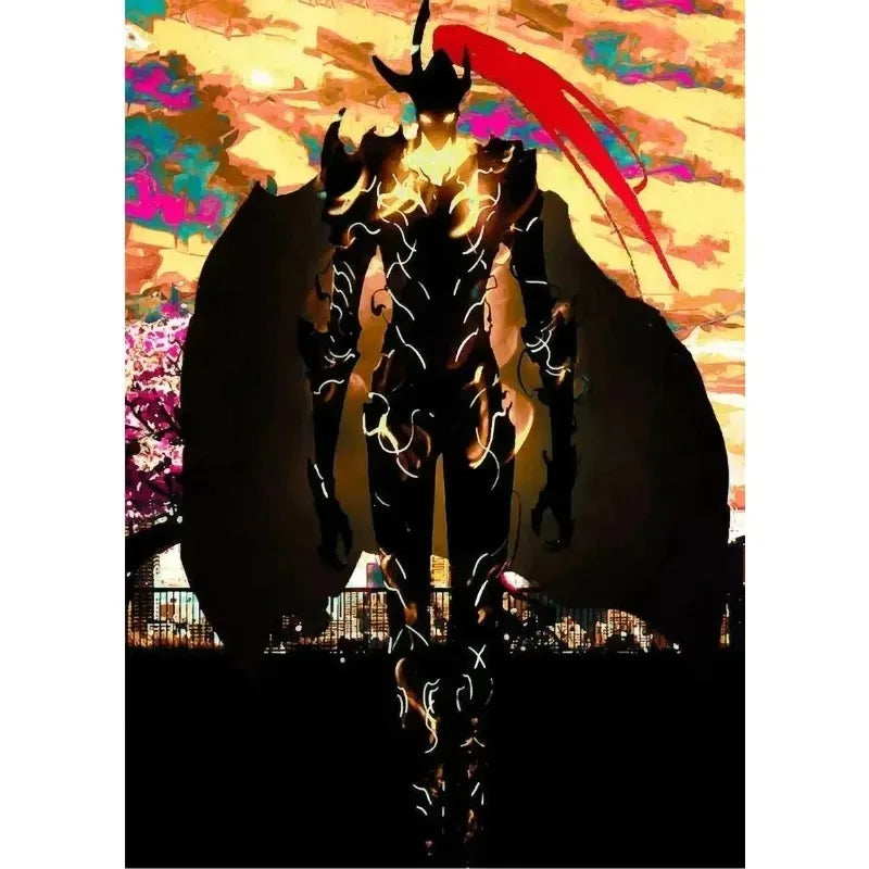 Solo Leveling Anime Canvas Poster – Comic Art Wall Decor