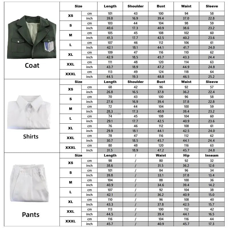 Erwin Smith Cosplay Set