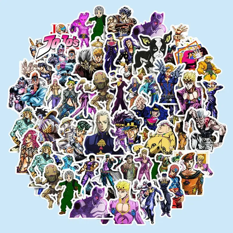 50Pcs JJBA Sticker 
