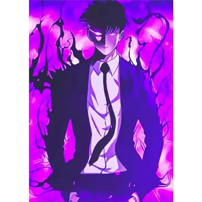 Solo Leveling Anime Canvas Poster – Comic Art Wall Decor