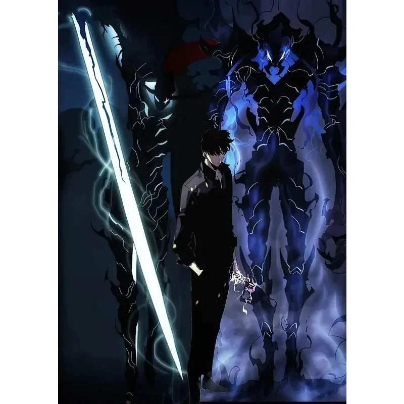 Solo Leveling Anime Canvas Poster – Comic Art Wall Decor