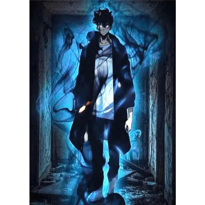 Solo Leveling Anime Canvas Poster – Comic Art Wall Decor