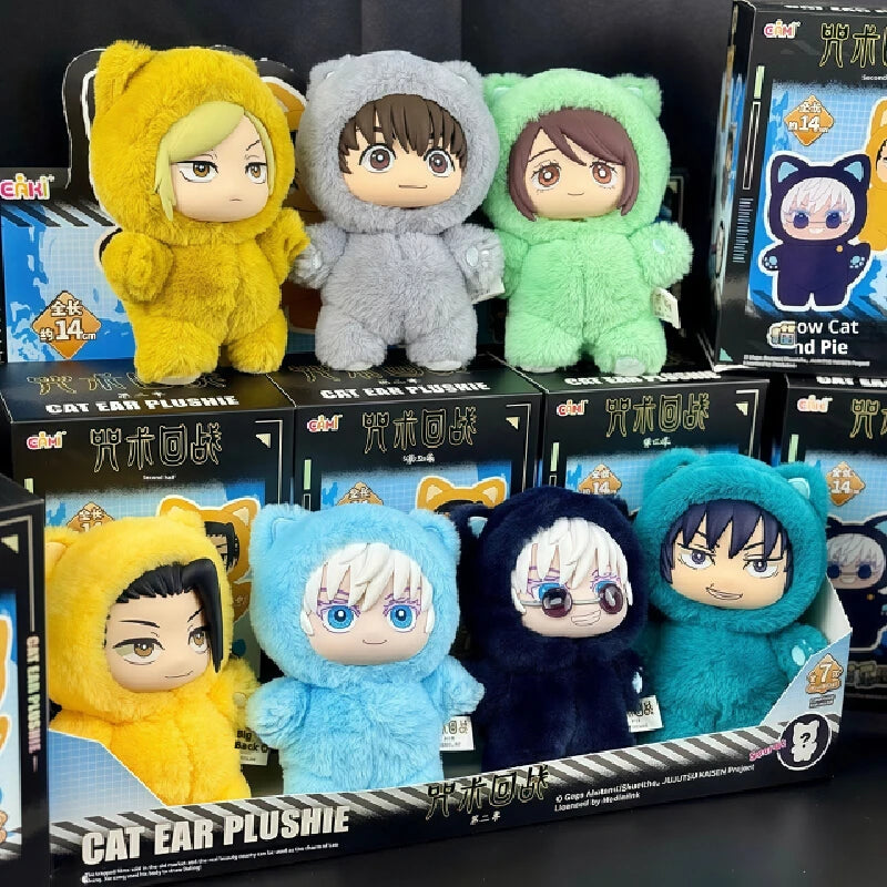 Jujutsu Kaisen Cat-Ear Plush (Labubu Style)