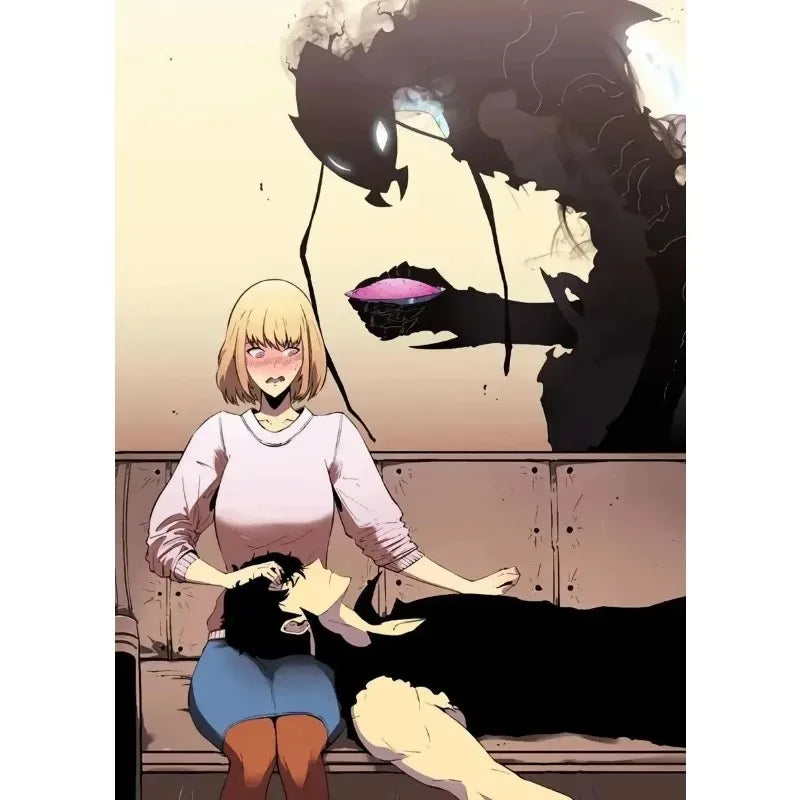 Solo Leveling Anime Canvas Poster – Comic Art Wall Decor