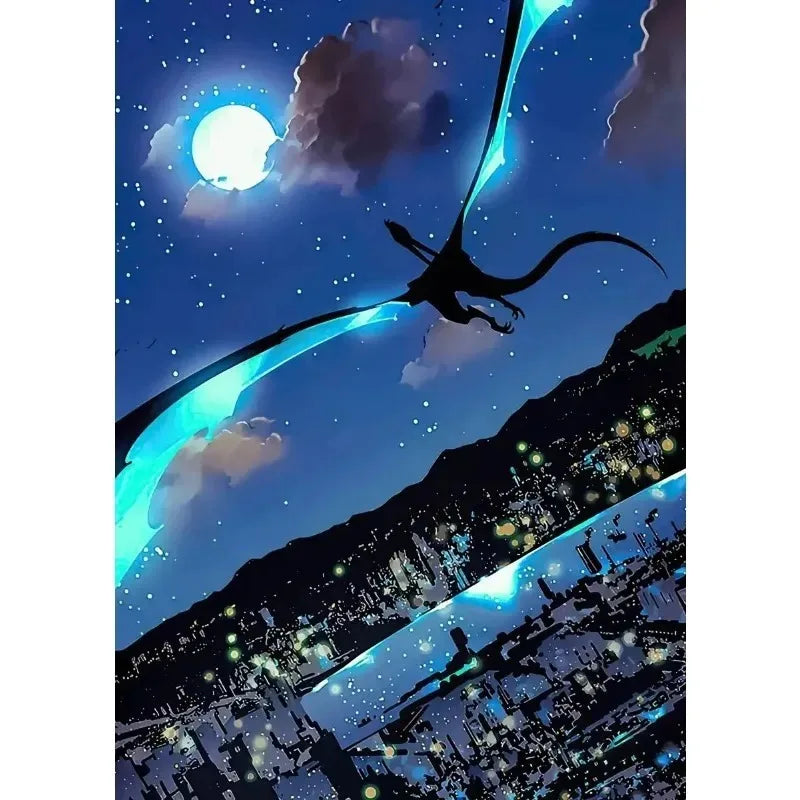 Solo Leveling Anime Canvas Poster – Comic Art Wall Decor