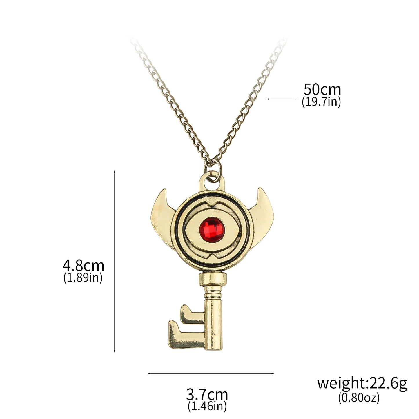 Crimson Eye Key Pendant