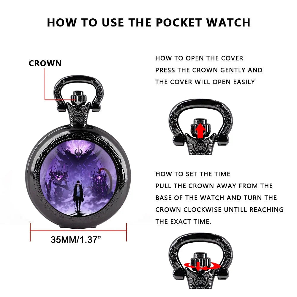 Solo Leveling Pocket Watch 
