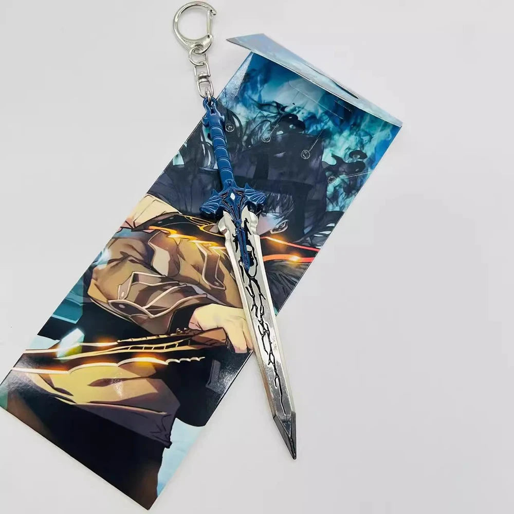 Solo Leveling Anime Keychain – Sword Pendant Keyring