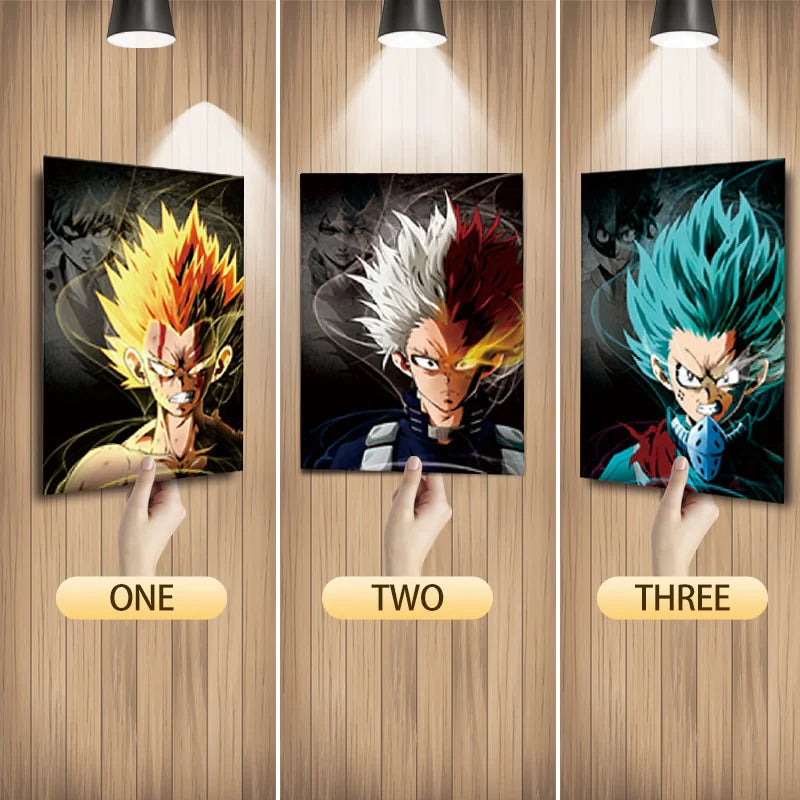 Katsuki Shoto Izuku 3D Poster