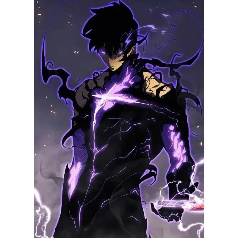 Solo Leveling Anime Canvas Poster – Comic Art Wall Decor
