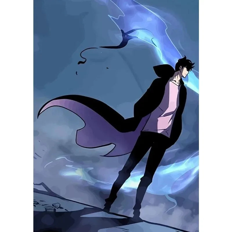 Solo Leveling Anime Canvas Poster – Comic Art Wall Decor
