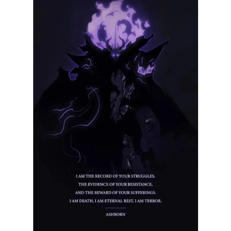 Solo Leveling Anime Canvas Poster – Comic Art Wall Decor