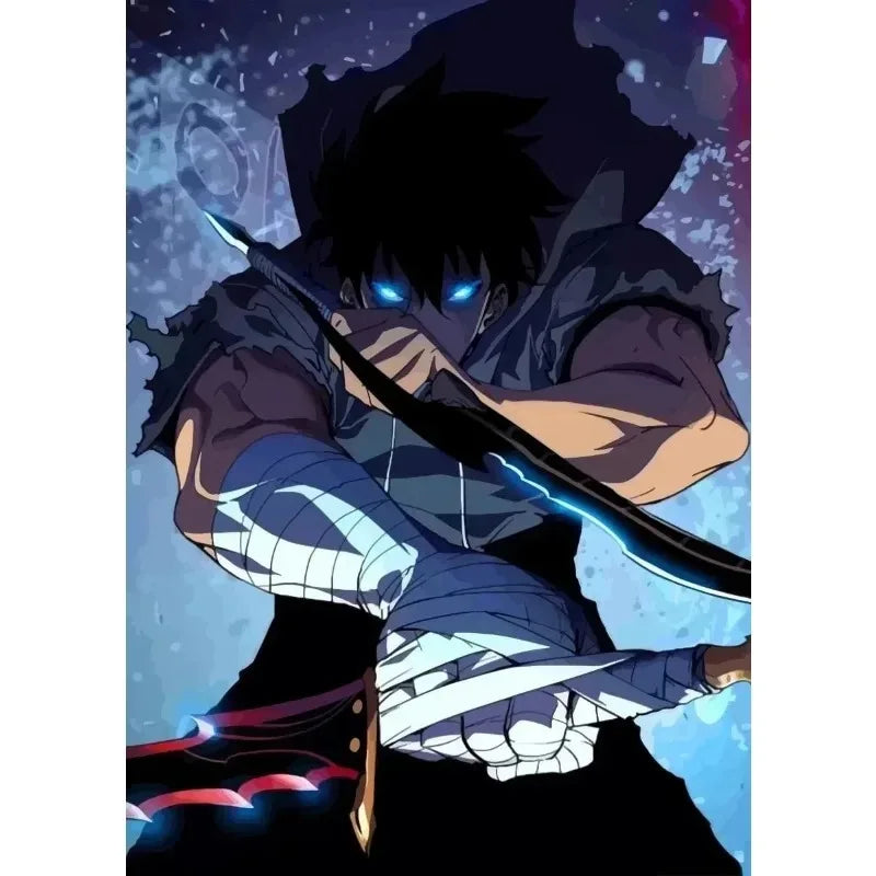 Solo Leveling Anime Canvas Poster – Comic Art Wall Decor