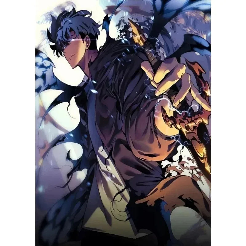Solo Leveling Anime Canvas Poster – Comic Art Wall Decor