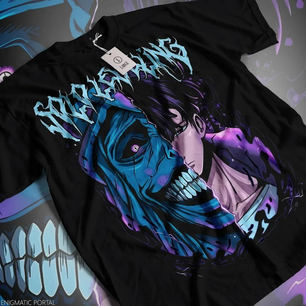 Solo Leveling Shadow Monarch T-Shirt – Anime-Inspired Casual Wear