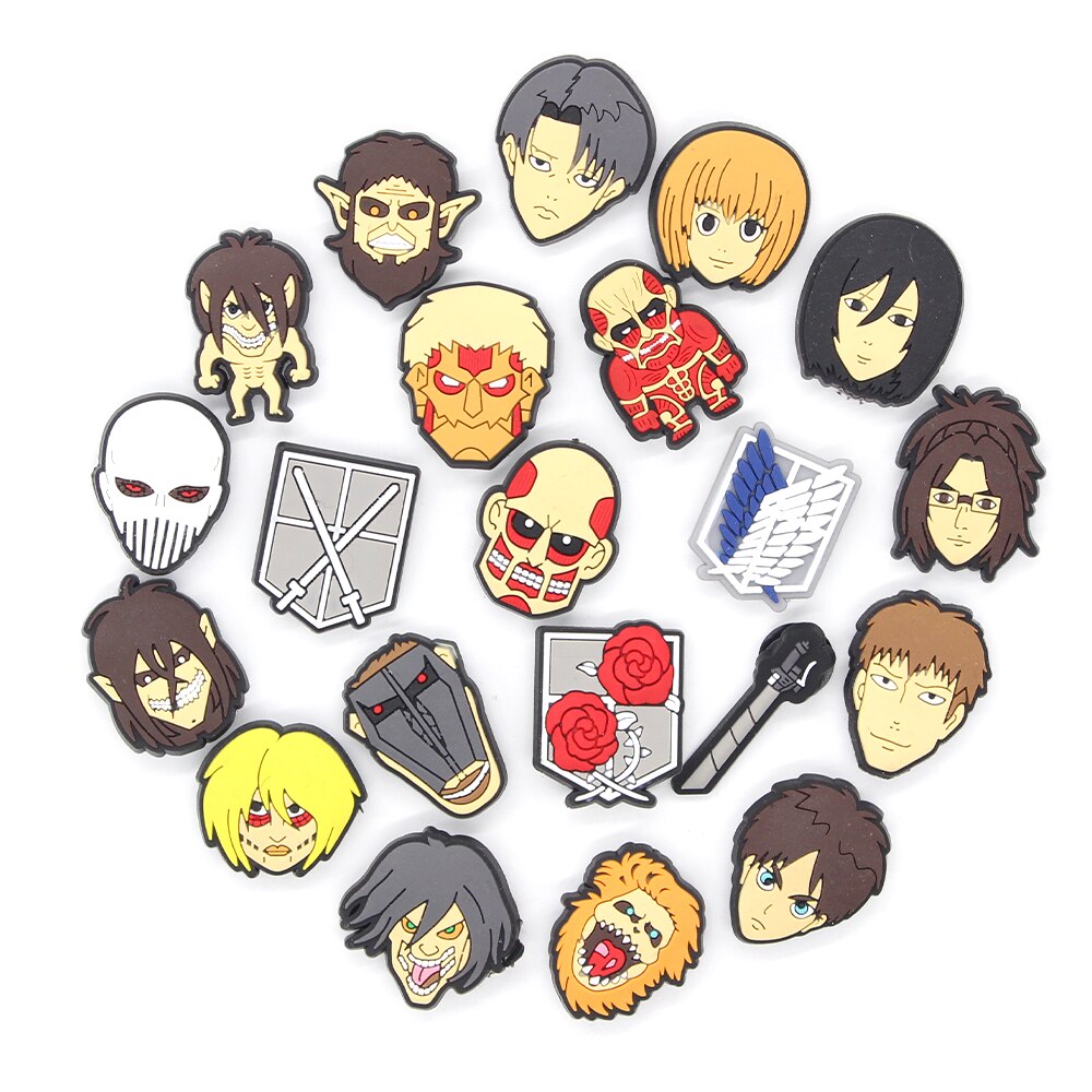 Attack On Titan Croc Charms