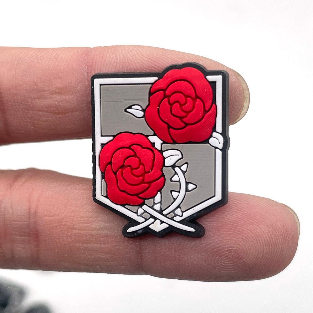Attack On Titan Croc Charms