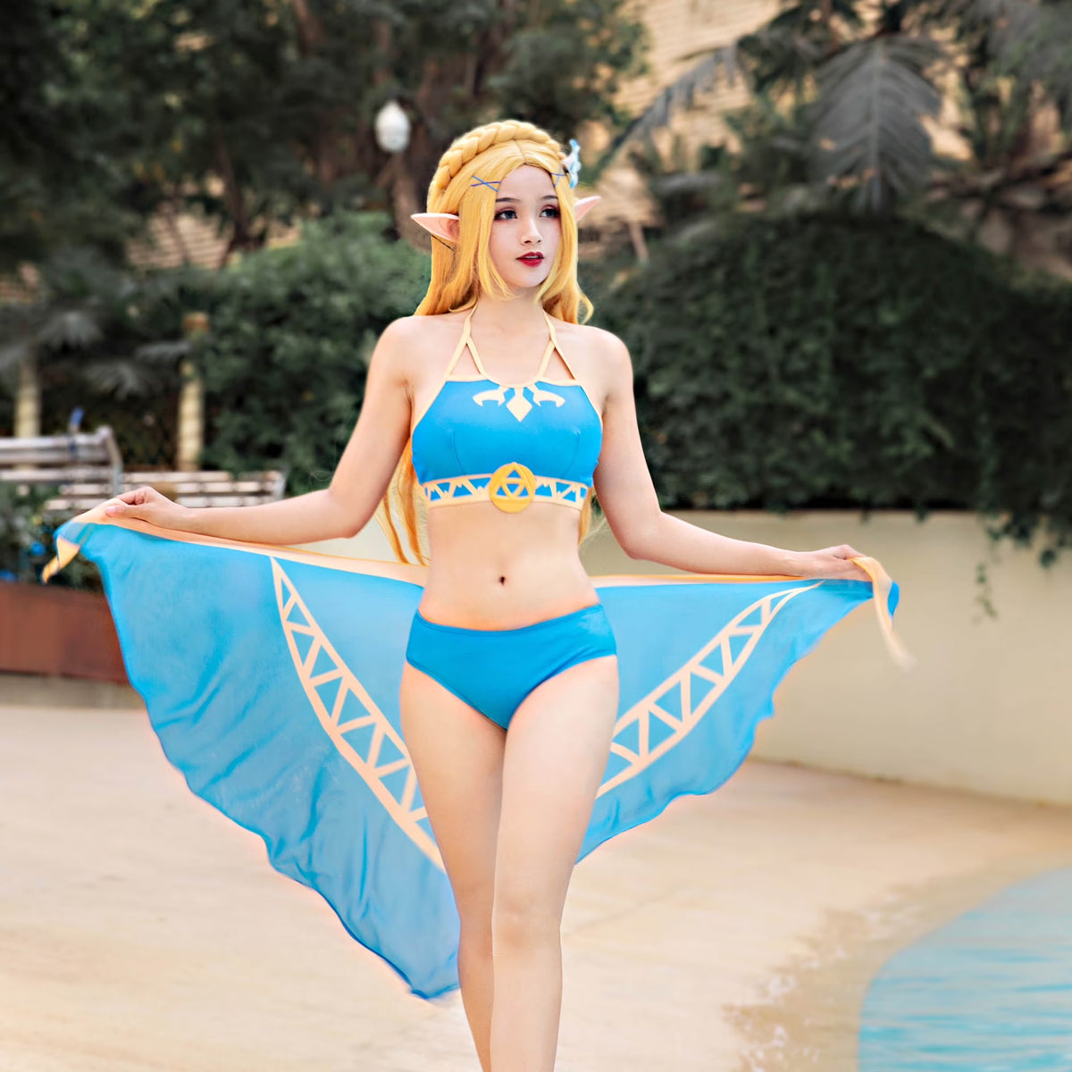 Zelda-Inspired Princess Swimsuit Set