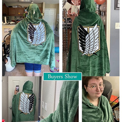 ScoutVeil™ Freedom Crest Hooded Cloak Blanket