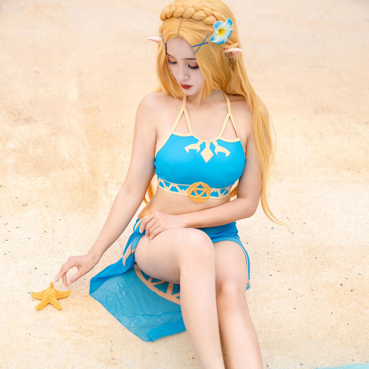 Zelda-Inspired Princess Swimsuit Set