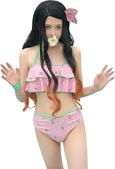 Nezuko Cosplay Bikini Swimsuit