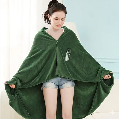 ScoutVeil™ Freedom Crest Hooded Cloak Blanket