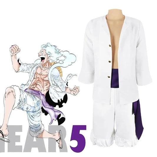 Luffy Gear 5 Cosplay Costume