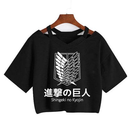 Attack on Titan - Gothic Crop Shirts