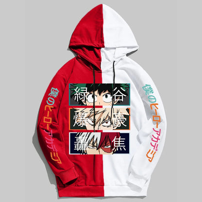 Explosive Trio Sweatshirt: Deku, Bakugo and Todoroki