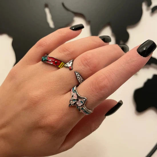 Demon Slayer Ring Set - 13 Piece Collection