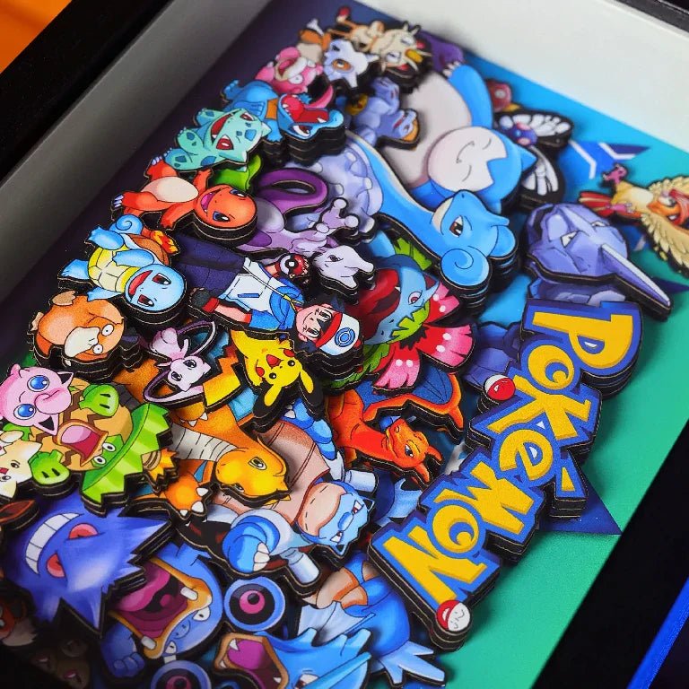 Cropped Pokemon Frame Pokémon 3D Photo Frame – Animeancy