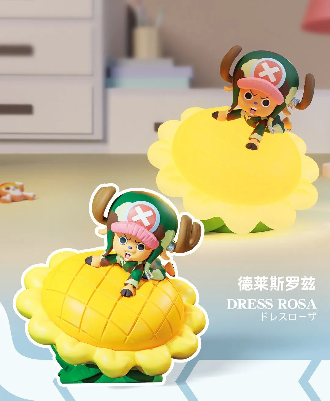 One Piece Night Light TonyTony Chooper Anime Figure Lamp Soft Light Bedroom Bedside LED Light Room Ornament Children Toys Gift