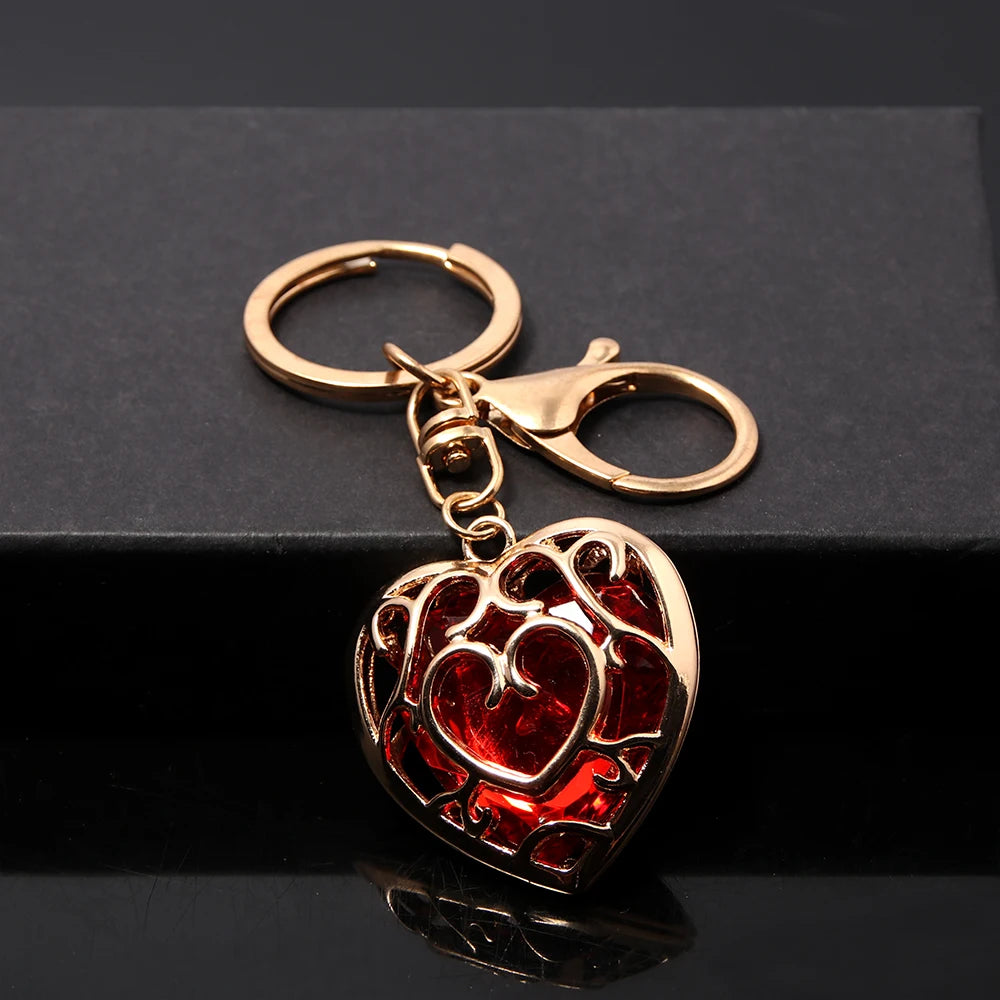 Crimson Heart Keychain