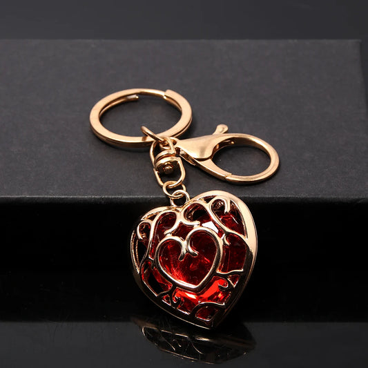 Crimson Heart Keychain