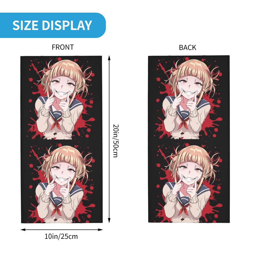 Bakugou Katsuki Logo X Bandana Winter Neck Warmer Windproof Wrap Face Scarf for Ski Boku No My Hero Academia Gaiter Headband