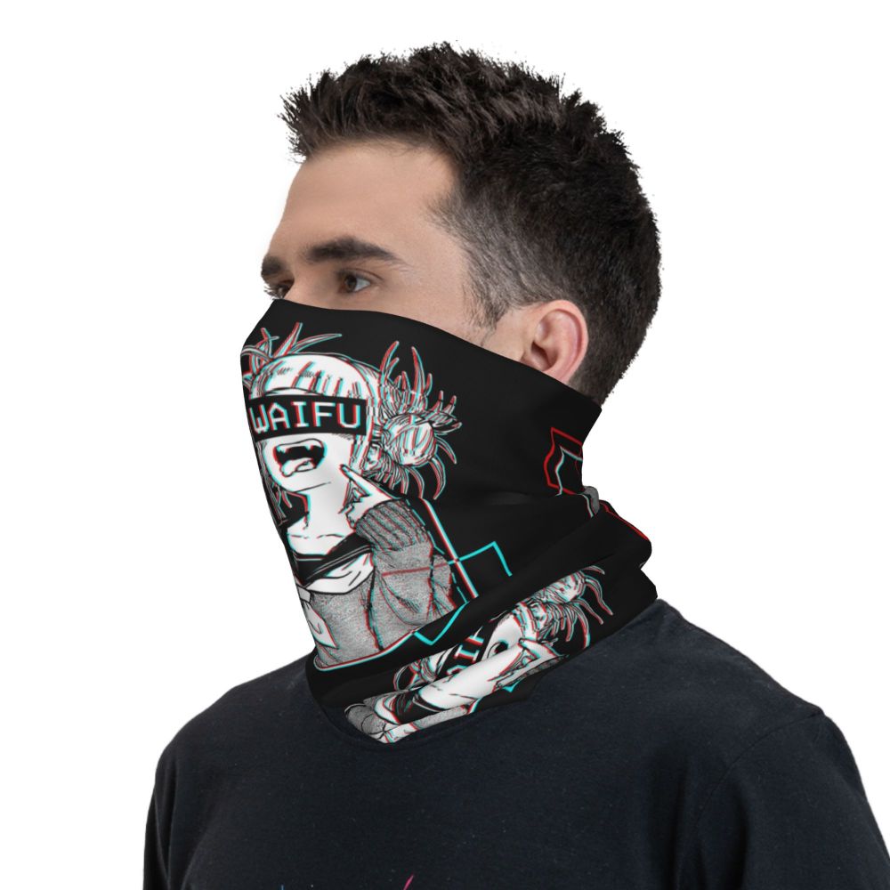 Bakugou Katsuki Logo X Bandana Winter Neck Warmer Windproof Wrap Face Scarf for Ski Boku No My Hero Academia Gaiter Headband