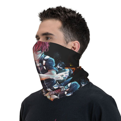 Bakugou Katsuki Logo X Bandana Winter Neck Warmer Windproof Wrap Face Scarf for Ski Boku No My Hero Academia Gaiter Headband