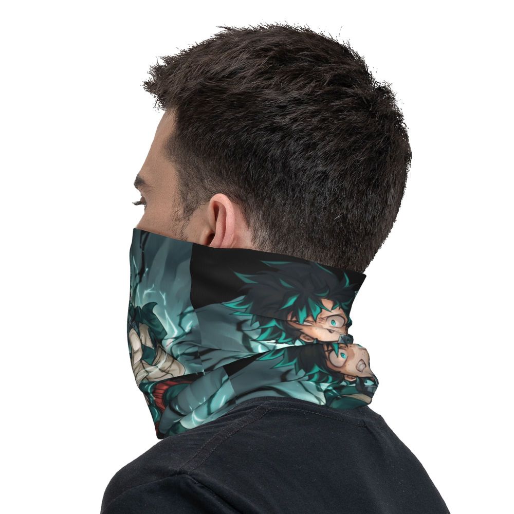 Bakugou Katsuki Logo X Bandana Winter Neck Warmer Windproof Wrap Face Scarf for Ski Boku No My Hero Academia Gaiter Headband