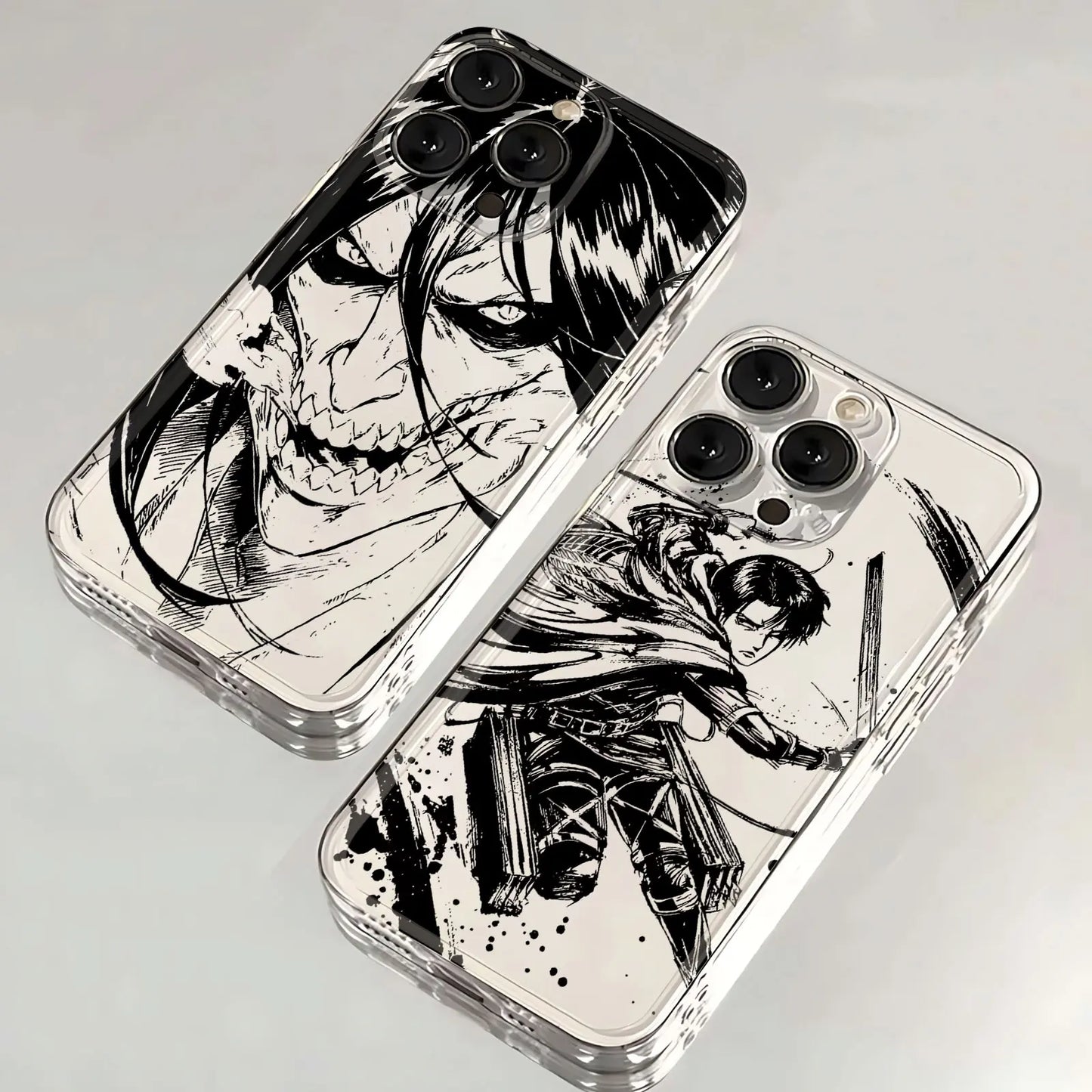 Anime Attack On Titan Hot Phone Case For Xiaomi Redmi Note 13 12 12C 11 10 10C 13C 10s 9 9A 9T 9CPro Max 4G 5G Transparent Cover