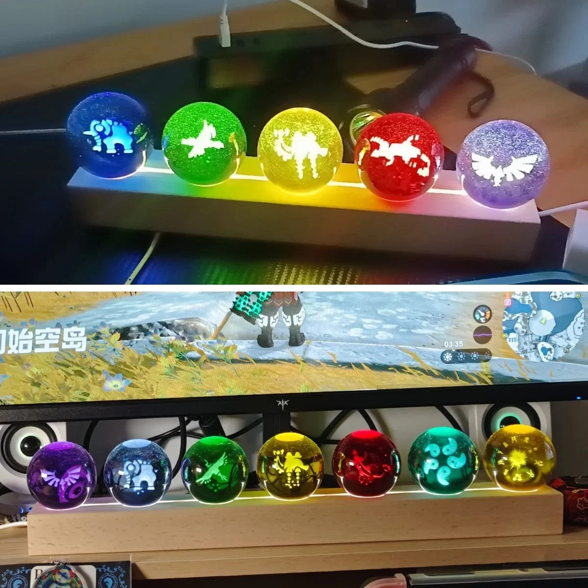 Glowing Zelda Spheres