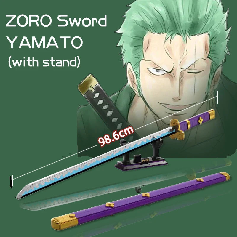 Zoro & Whitebeard Katanas - Building Block Set