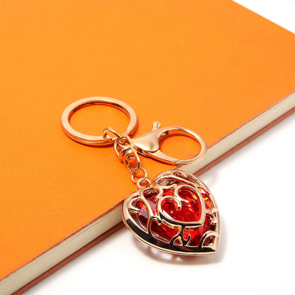 Crimson Heart Keychain