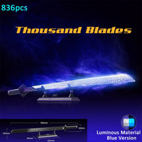 836pcs Blue Luminous