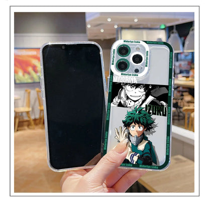 My Hero Academia Katsuki Bakugo BNHA Phone Case For iPhone 15 14 13 12 11 Pro Max X XR XS 6 7 8 Plus Soft Silicone Transparent