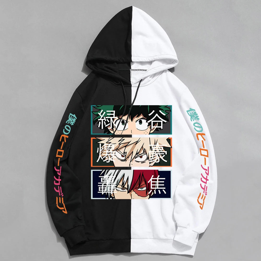 Explosive Trio Sweatshirt: Deku, Bakugo and Todoroki