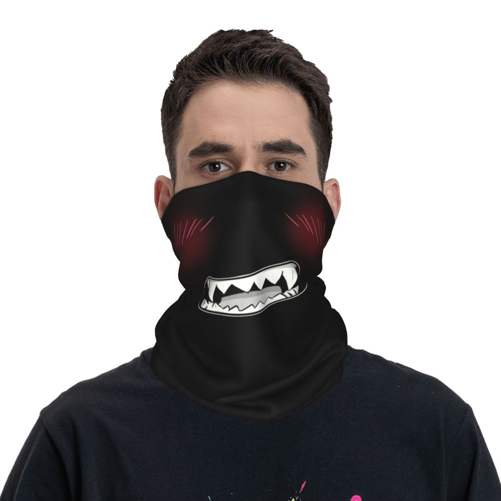 Bakugou Katsuki Logo X Bandana Winter Neck Warmer Windproof Wrap Face Scarf for Ski Boku No My Hero Academia Gaiter Headband
