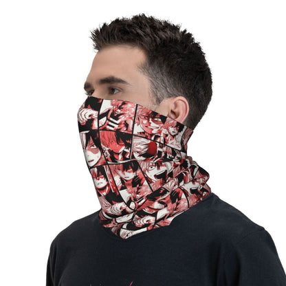 Bakugou Katsuki Logo X Bandana Winter Neck Warmer Windproof Wrap Face Scarf for Ski Boku No My Hero Academia Gaiter Headband